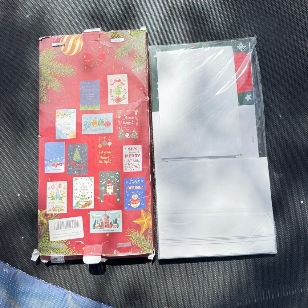 Orthobrace Christmas Cards Bulk Set 28 Count 14 Designs with Envelopes‎ Stickers